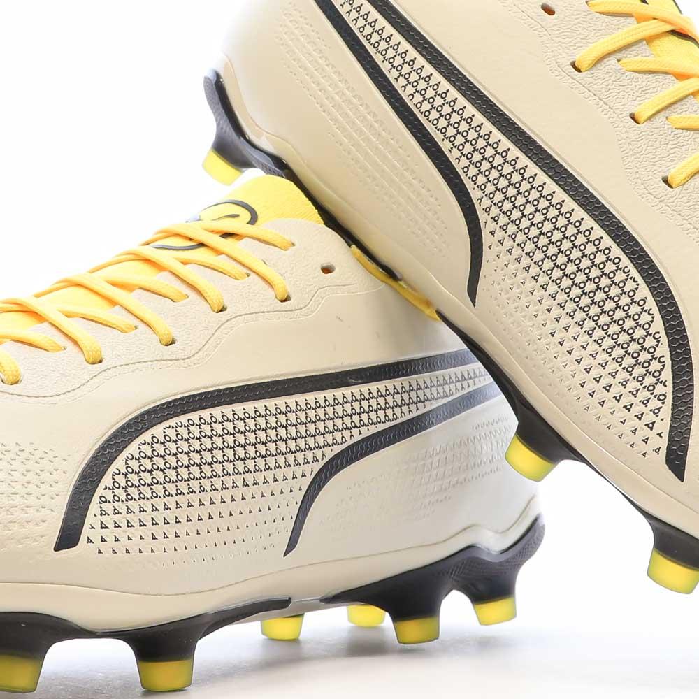 Puma Chaussures de Football Ecru Homme Puma King Pro