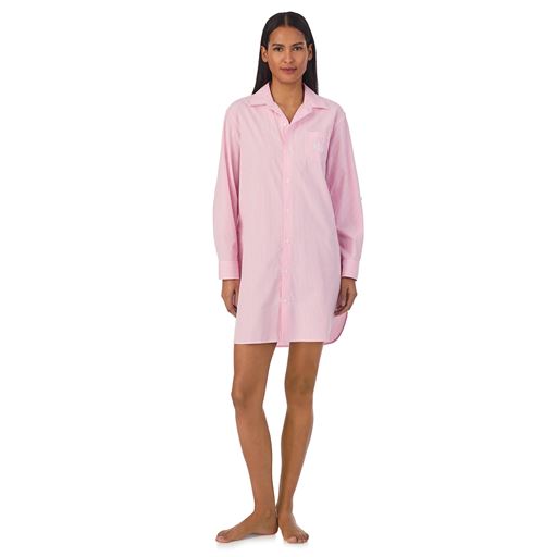 Lauren Ralph Lauren Natskjorte, Pink Stripe, M