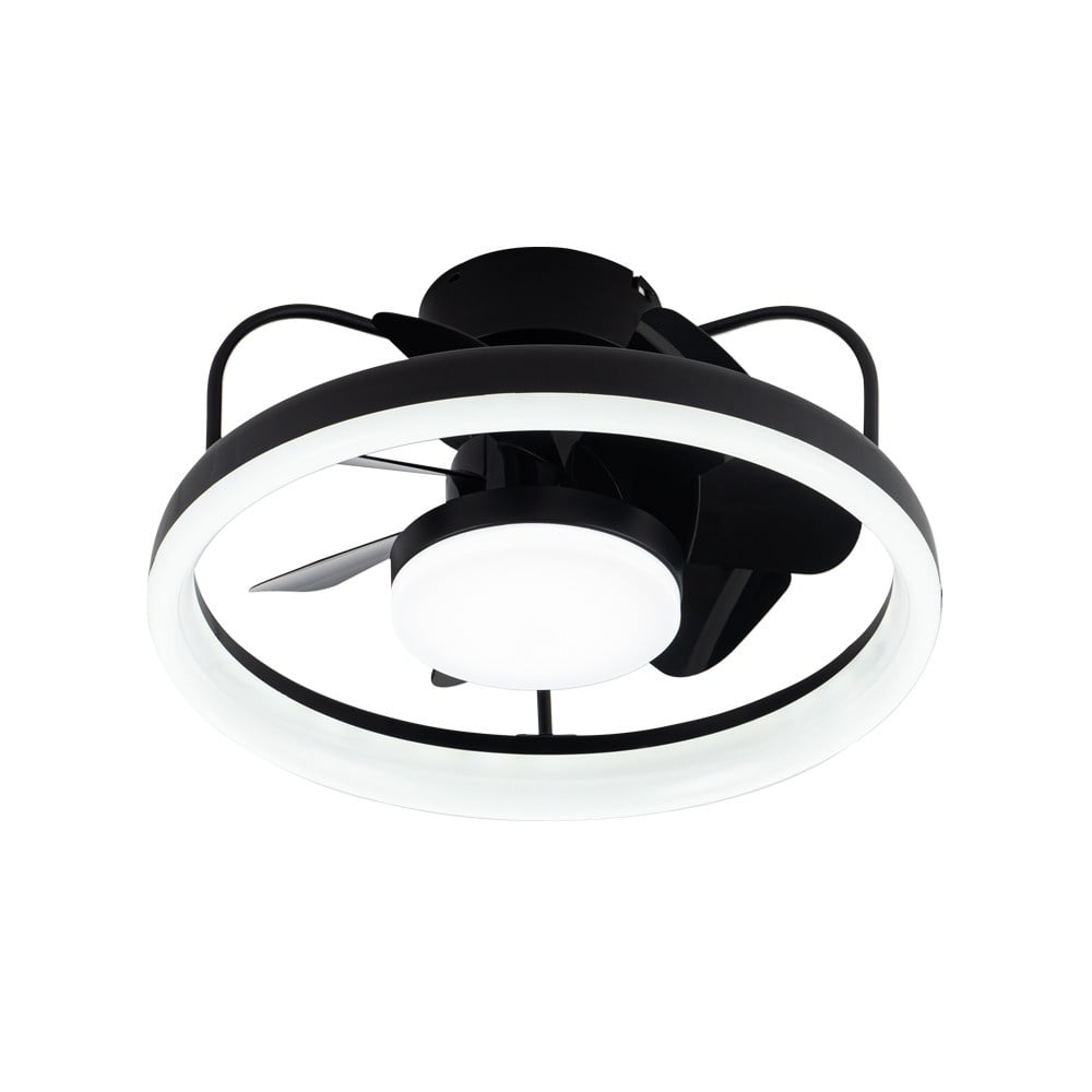 CristalRecord Plafondventilator Strike Ã 49 cm zwart