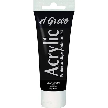 KREUL el Greco Acrylic Schwarz 75 ml Tube