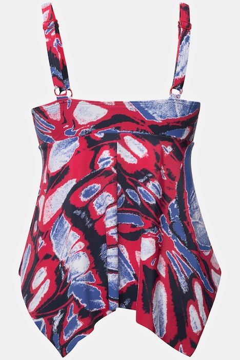 Tankini, Schmetterlinge, Softcups, Zipfelsaum, recycelt
