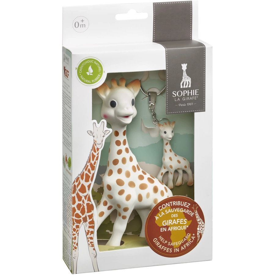 VULLI Sophie la Girafe® Sonderedition Schützt die Giraffen inkl. Schlüsselanhänger