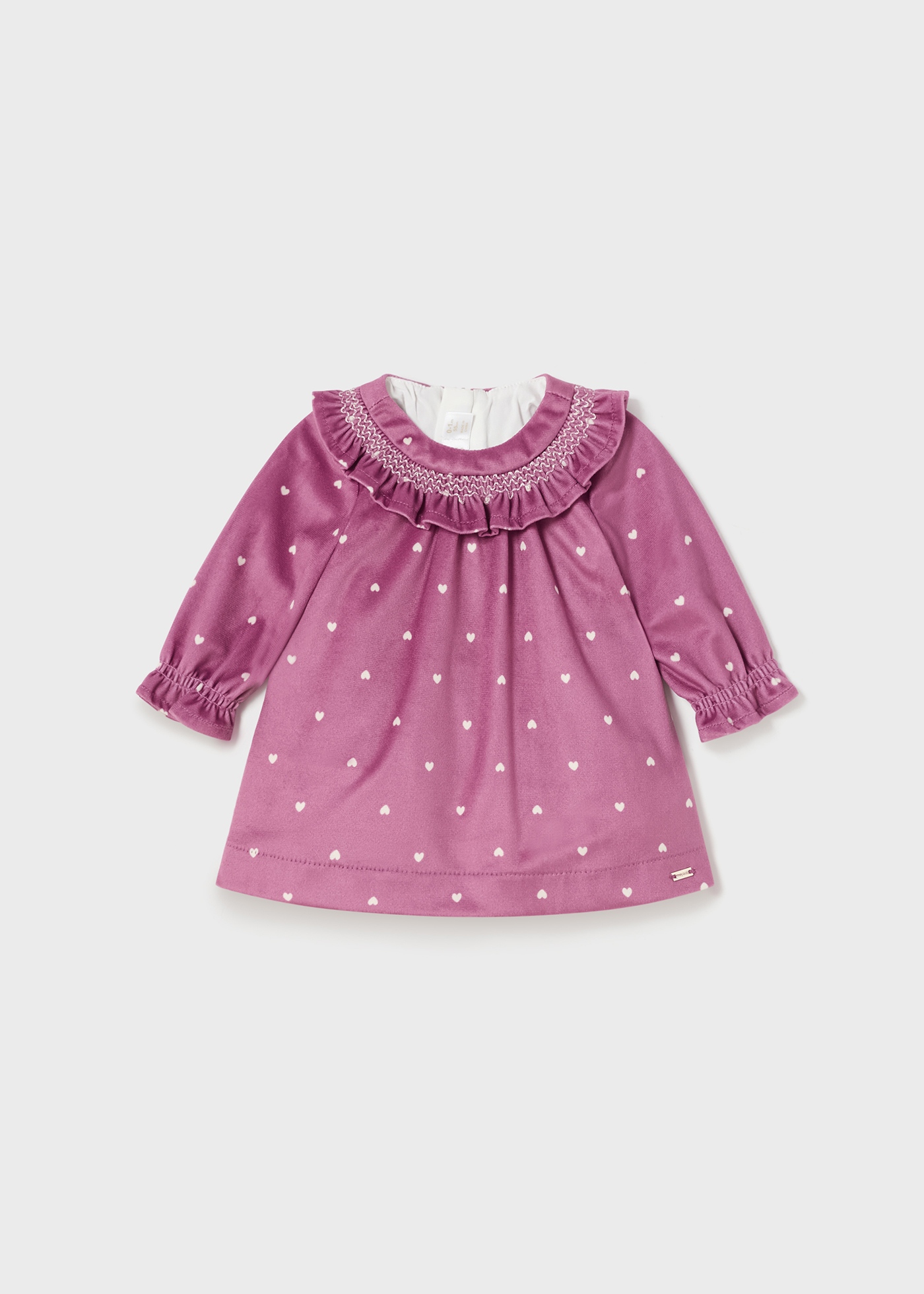 Vestido de veludo para recém-nascido