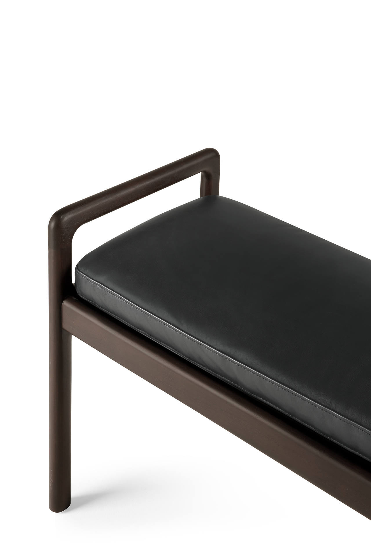 Ethnicraft - Jack bank 150 - zwart leer