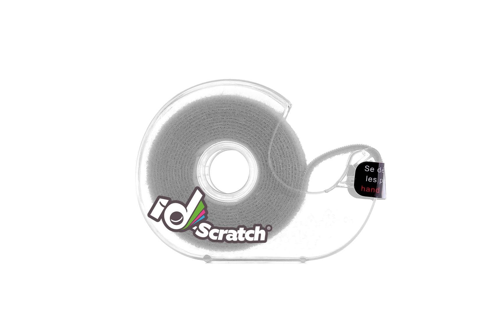 Klettband-Box ID-SCRATCH Dispender Box GrauPatchSee ID-SCRATCH Klettband Dispender Box