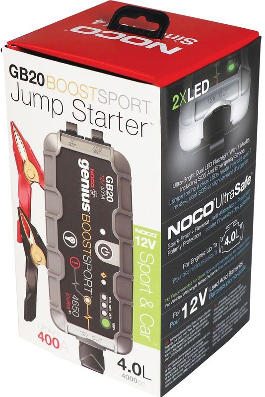 Noco Genius - Jumpstarter GB20 - Draagbare Voedingsbron - 500A - Veiligheidstechnologie