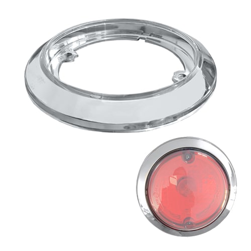 Enjoliveur chromé 123 mm pour feu arrière