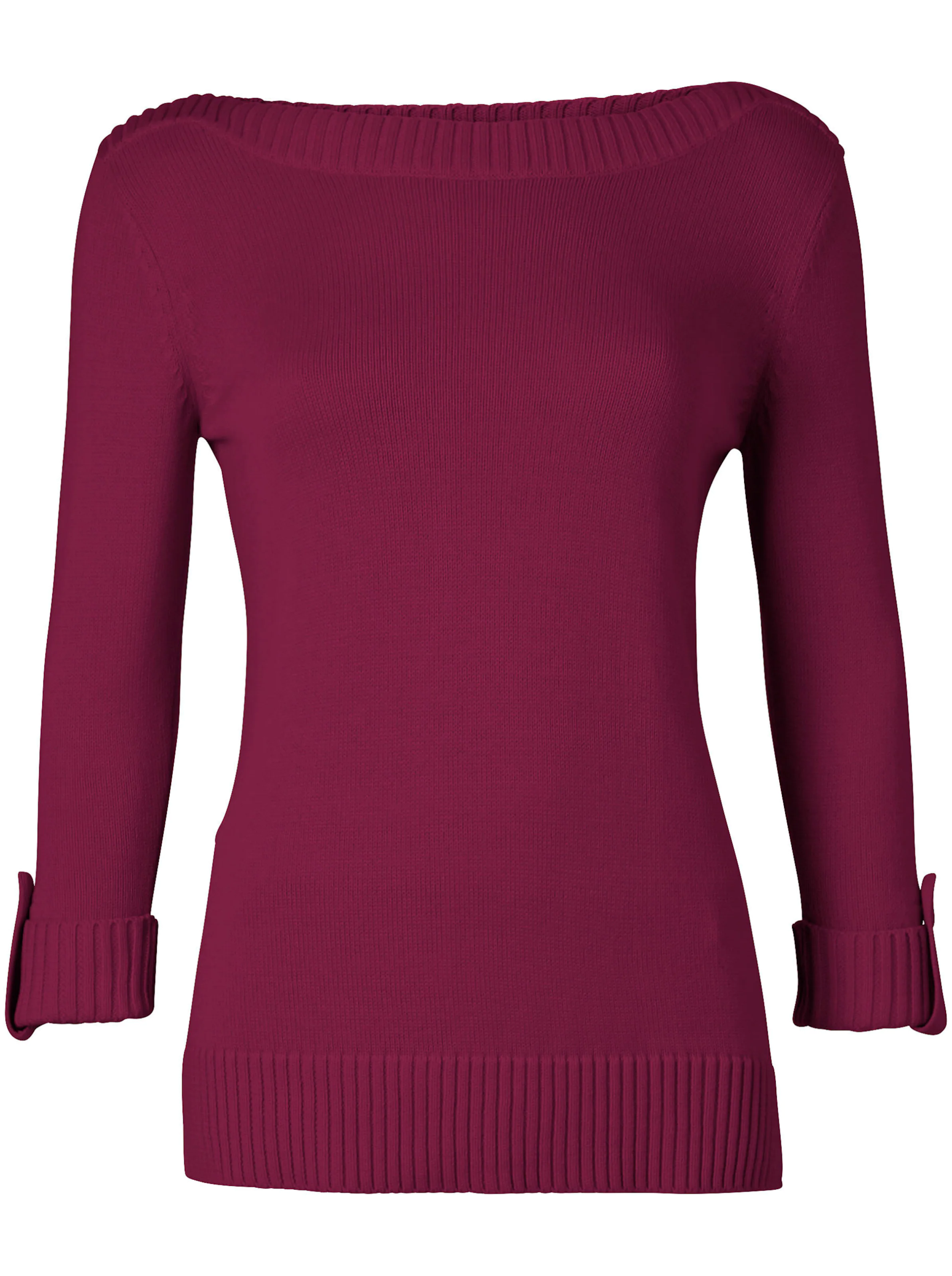 3/4 Arm-Pullover in fuchsia