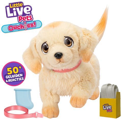 Little Live Pets - Ouchies Puppy Cooper - Interactieve Knuffel