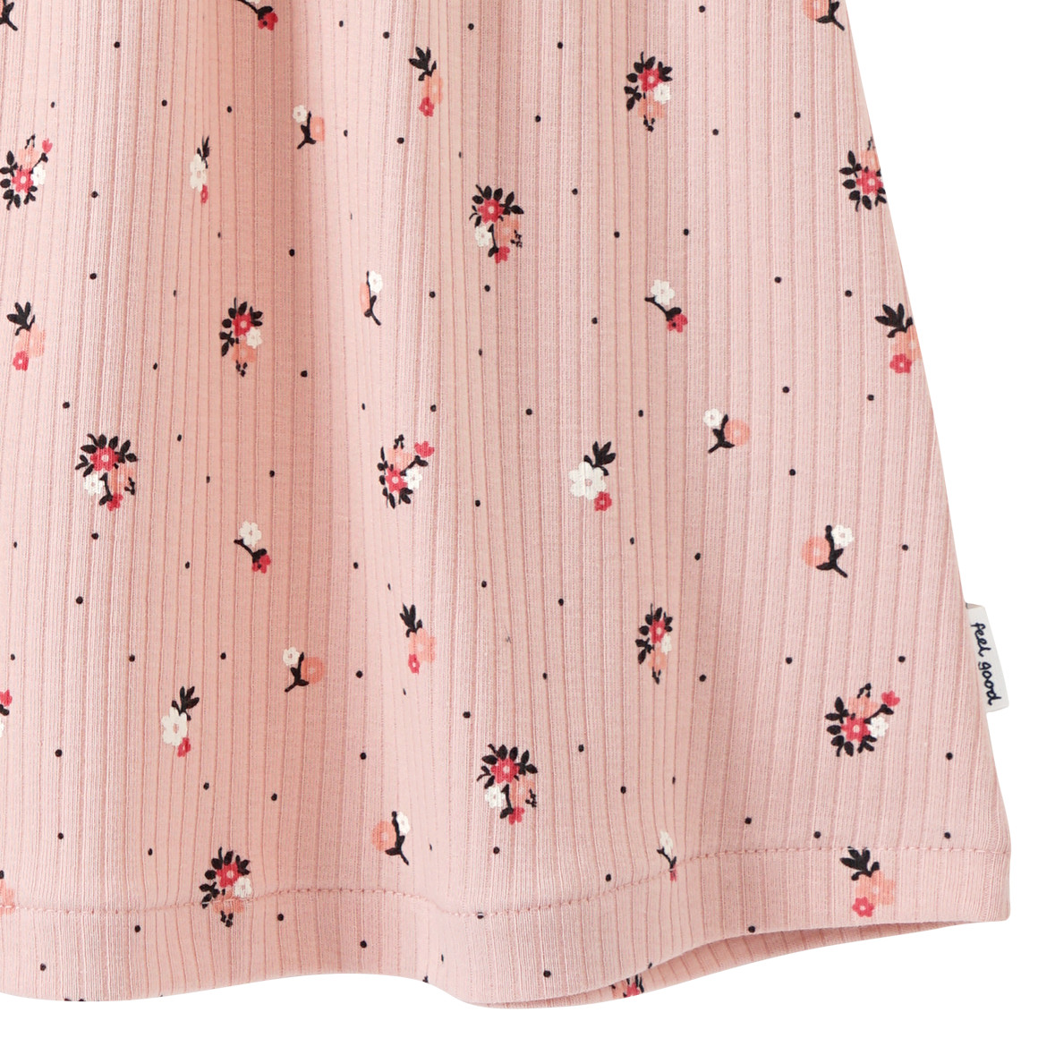 Topomini Baby Kleid mit Ripp-Struktur rosa