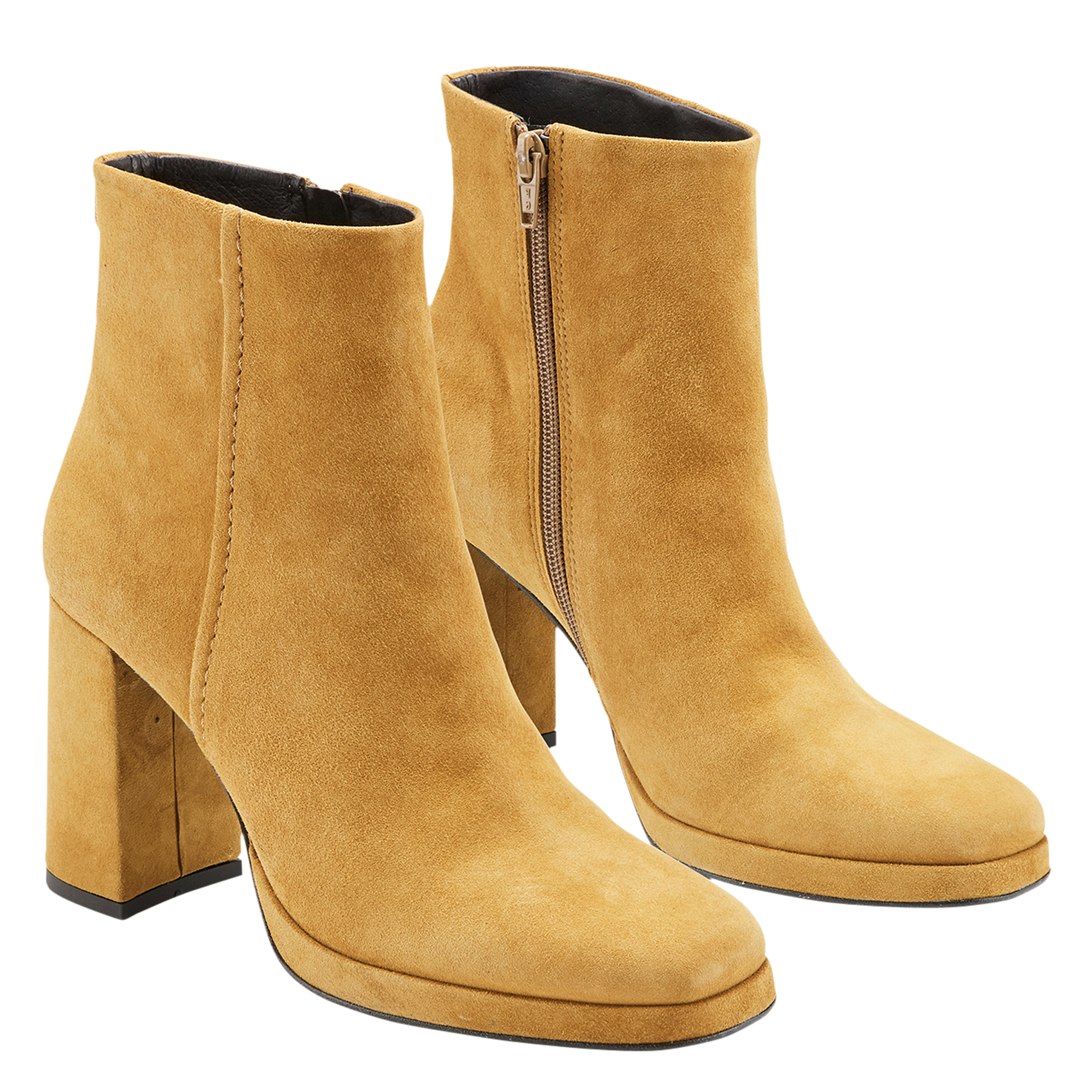 PLUME - Bottines à talon en cuir| Vert