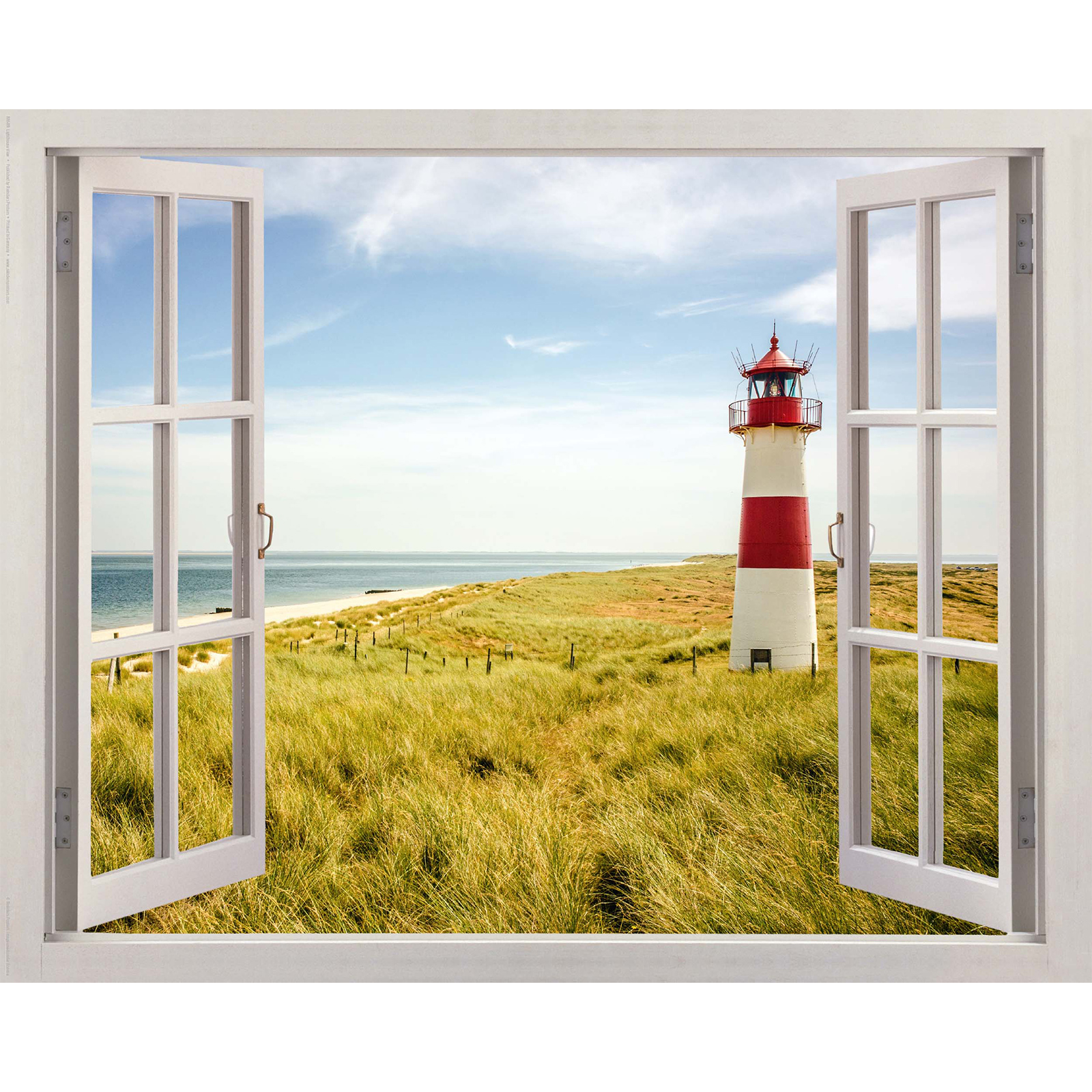 Deco Panel LEUCHTTURM FENSTER - 40x50 cm