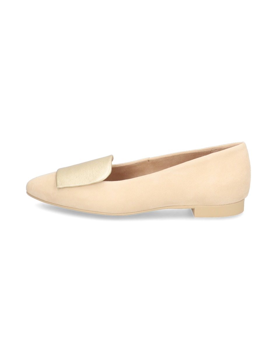 Veloursleder Ballerina