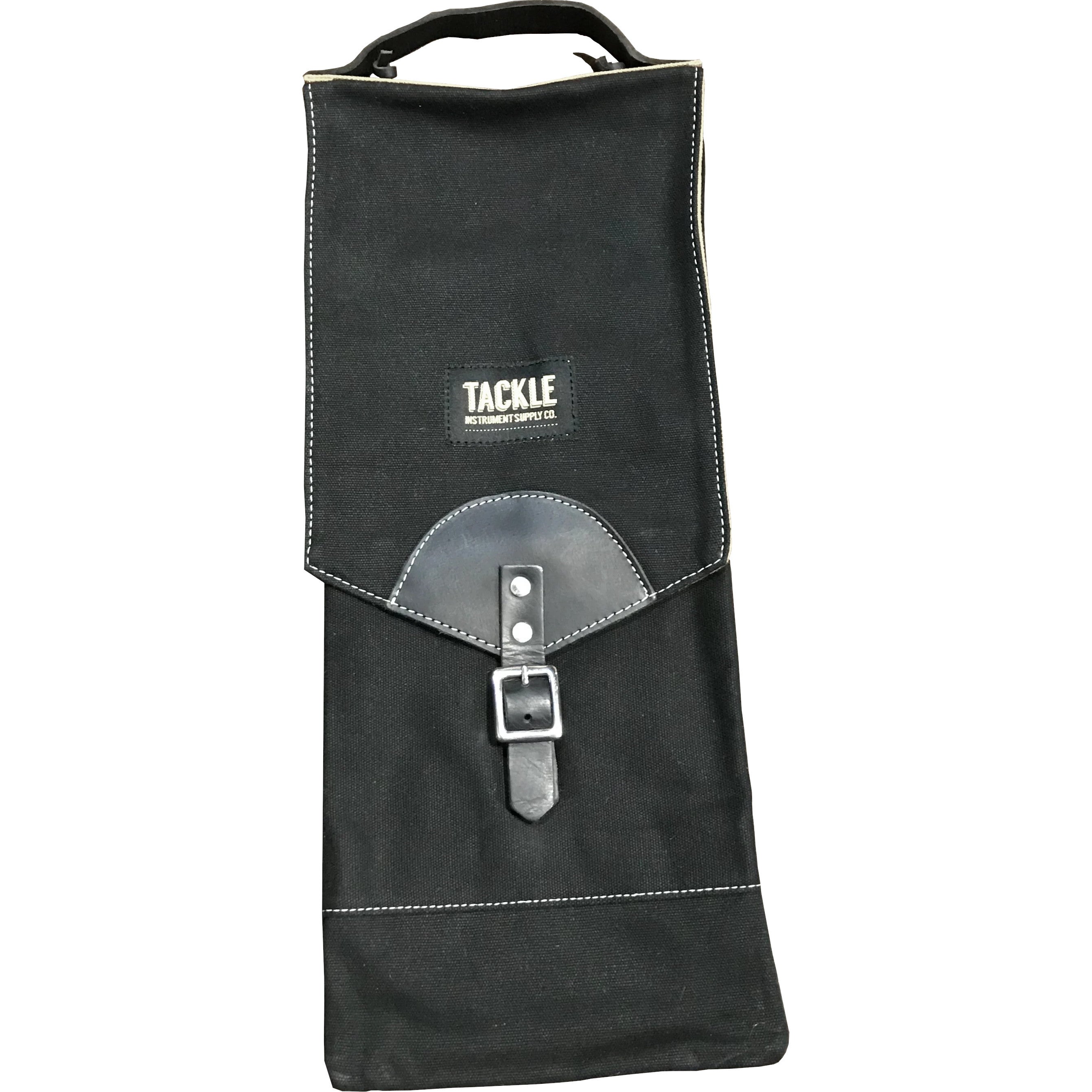 Tackle Waxed Canvas Compact Black drumstokkentas