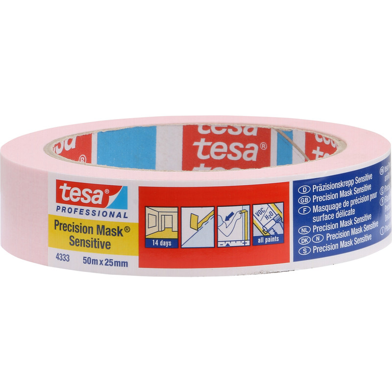 Tesa PRO Washi afplaktape sensitive 25mmx50m