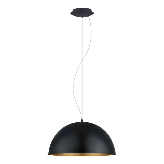 Eglo Gaetano 1 pendel Ø53 cm sort/guld