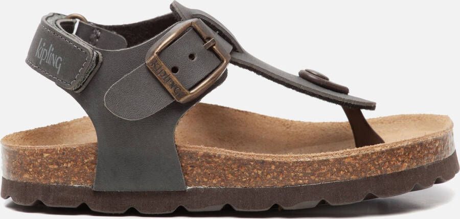 Kipling Juan 3 sandalen grijs Imitatieleer Effen 32