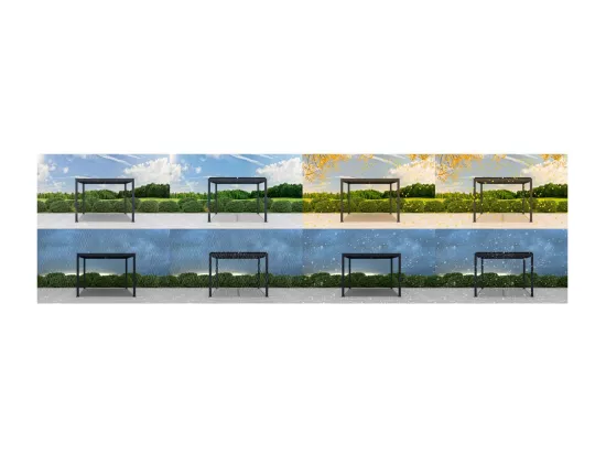 Pergola bioclimatique en aluminium 