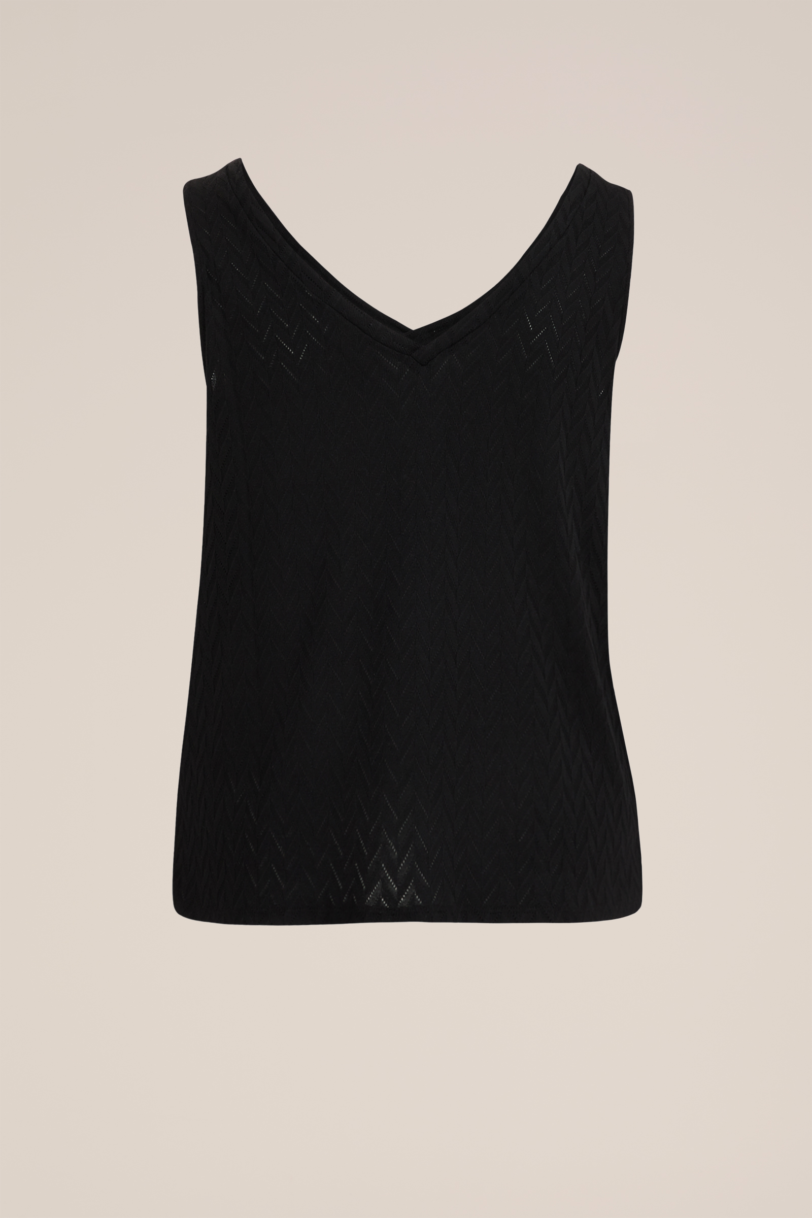 singlet met dessin - Curve WE Fashion Zwart