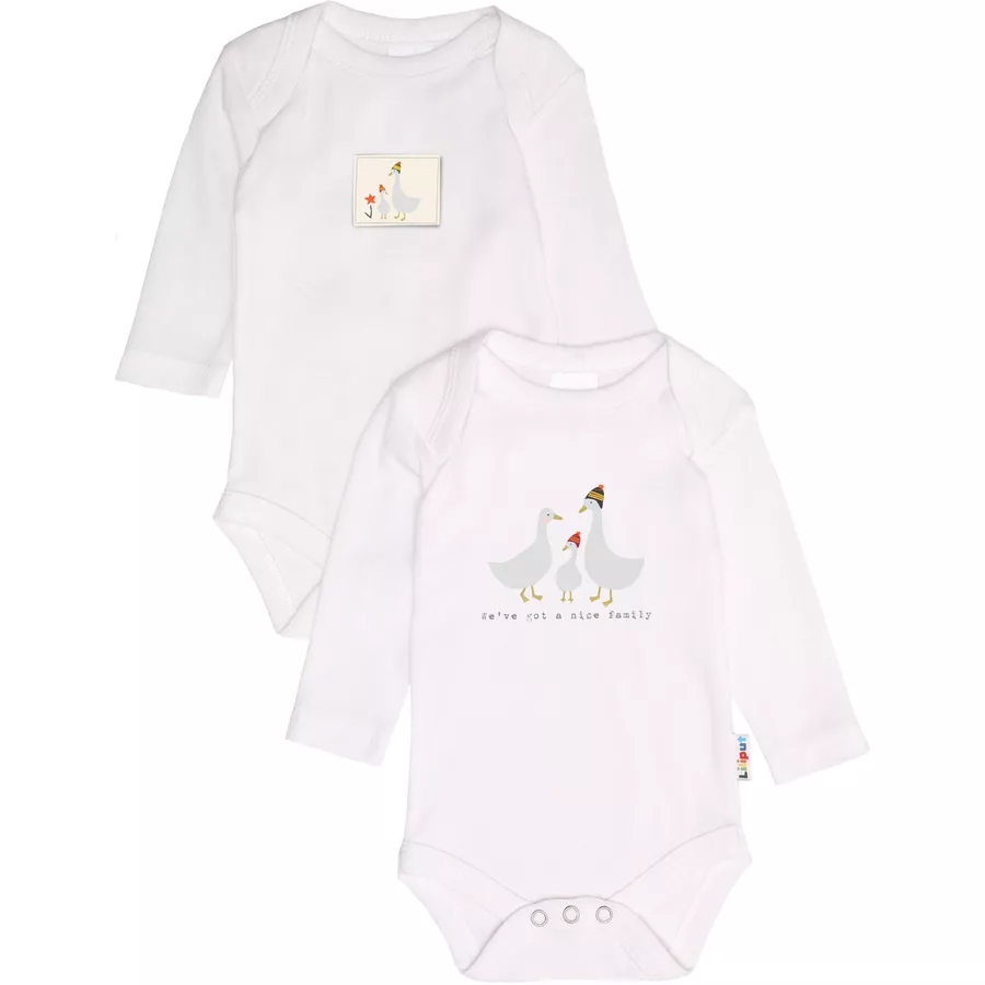 Liliput Langarmbody Nice family weiß