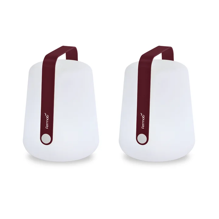 Fermob - Balad Akku LED-Leuchte, H 25 cm, schwarzkirche (2er-Set)