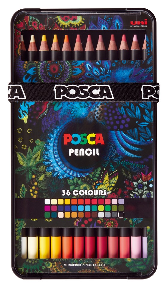 Posca - Farveblyanter - Klare og intense farver (36 stk)