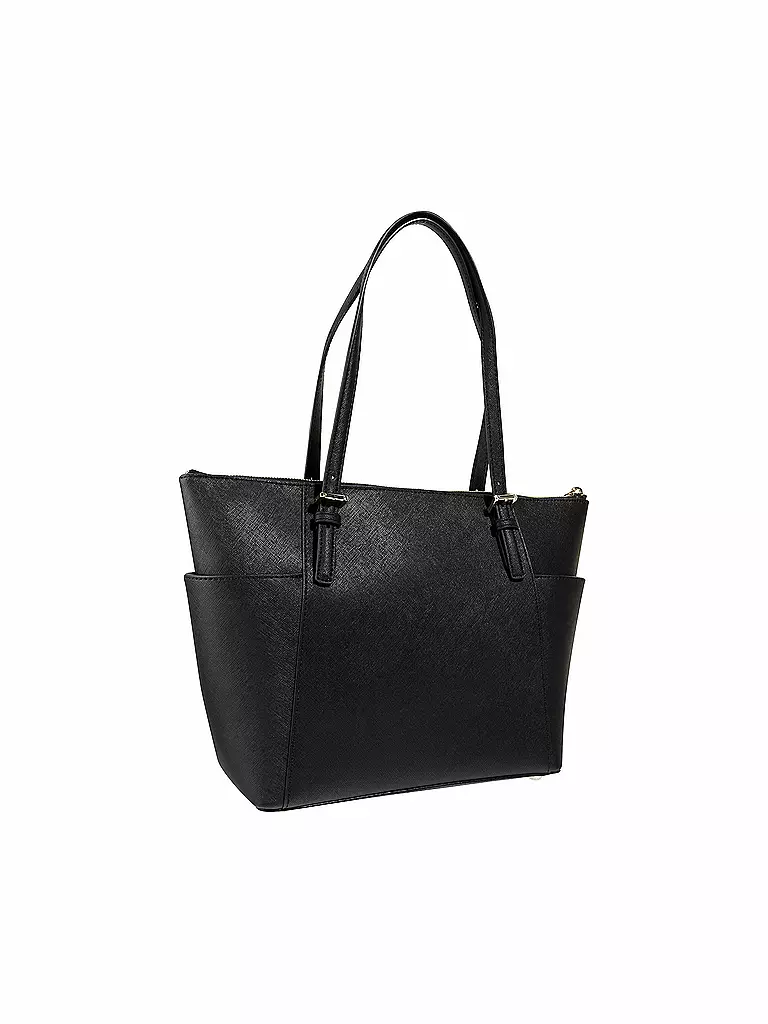 MICHAEL KORS Ledertasche - Shopper JET SET ITEM schwarz