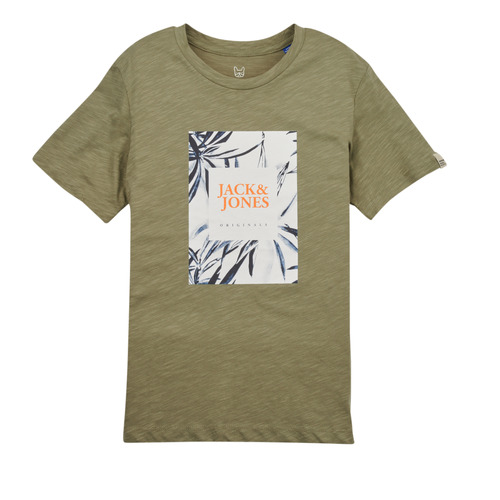 Jack & Jones - JORCRAYON BRANDING TEE SS CREW NECK - Vert