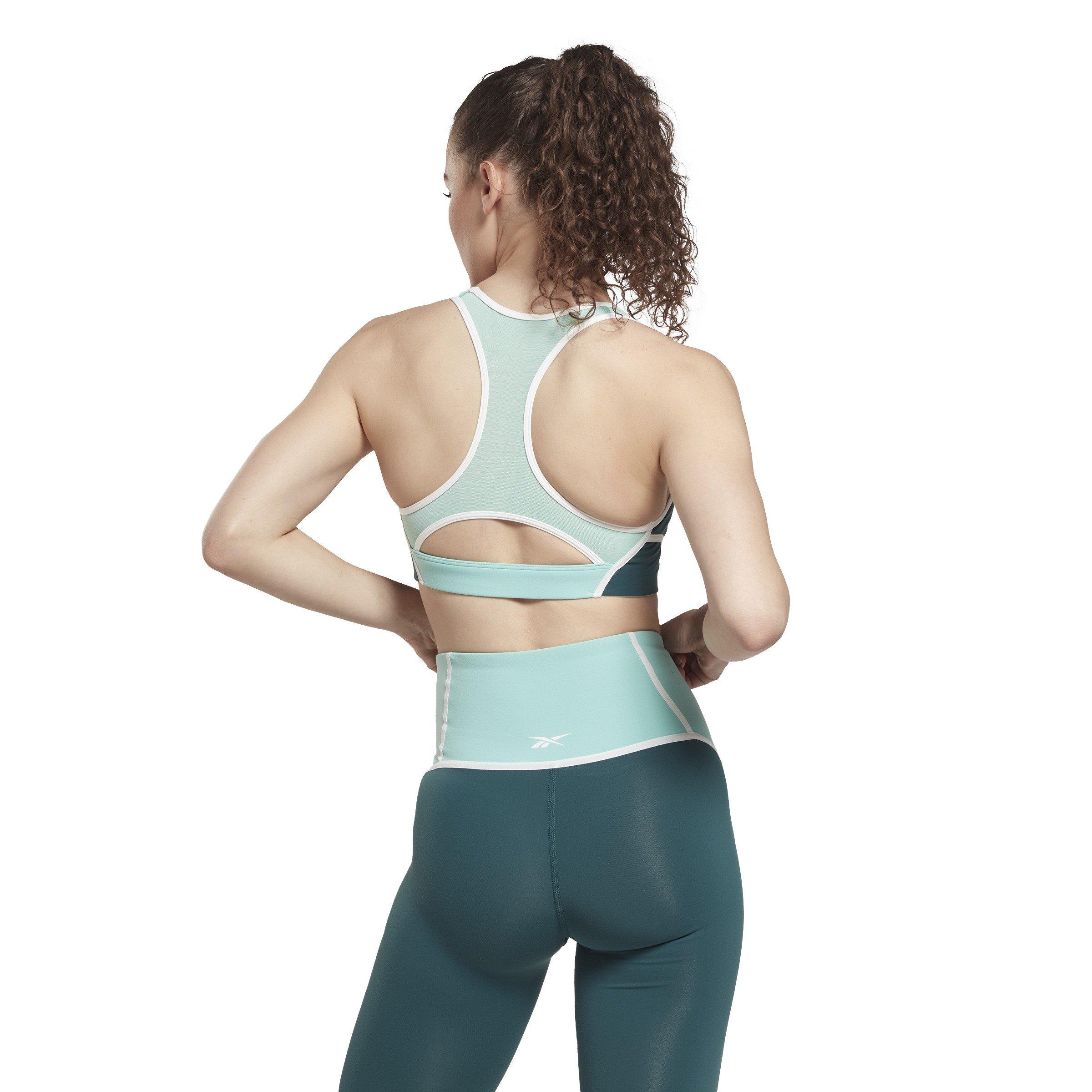 Reebok Lux Racer Colourblock Sports Bra Womens