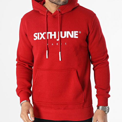 Sweat Capuche Rouge