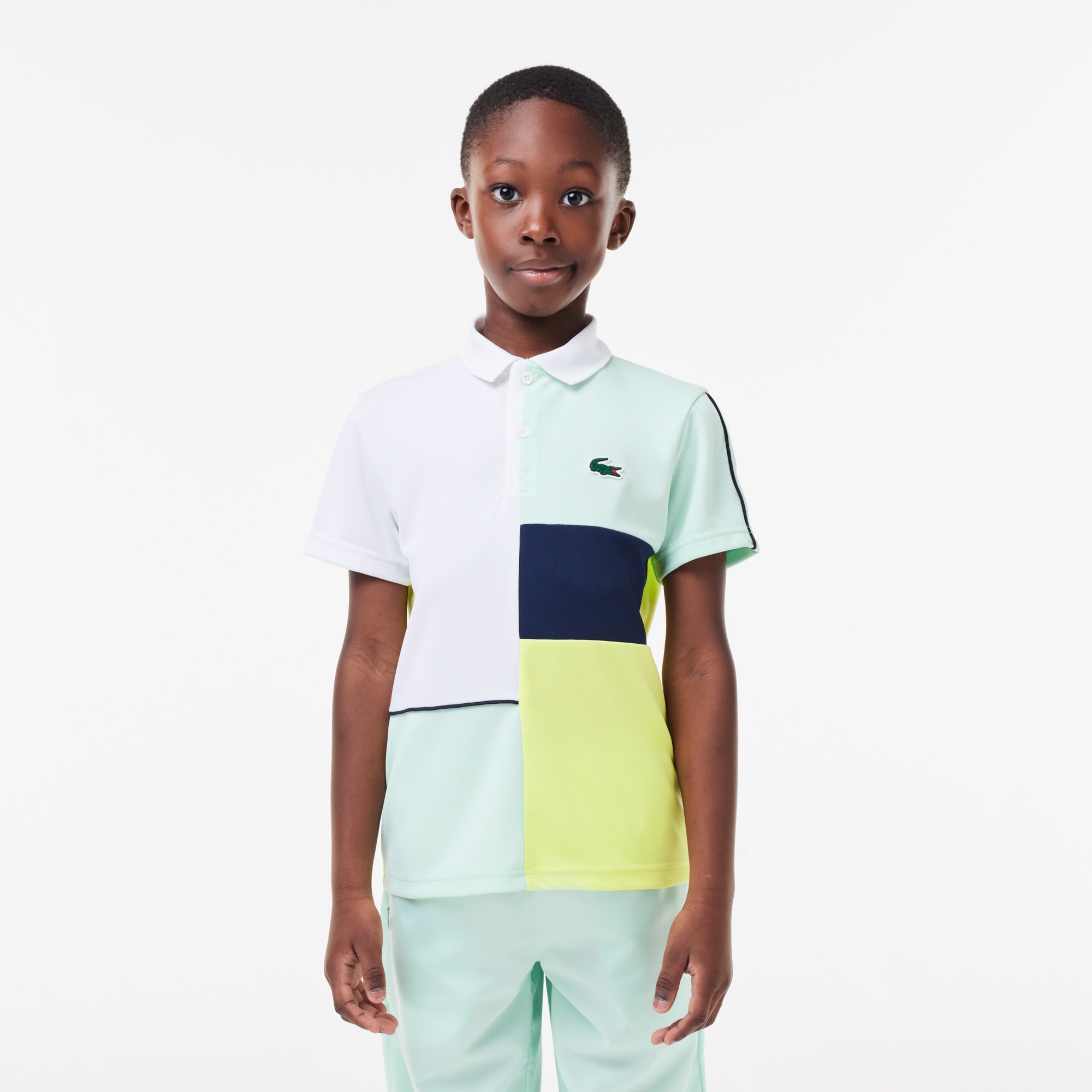 Polo Tennis en maille piquée recyclée Polos - Blanc - Lacoste - Garçon
