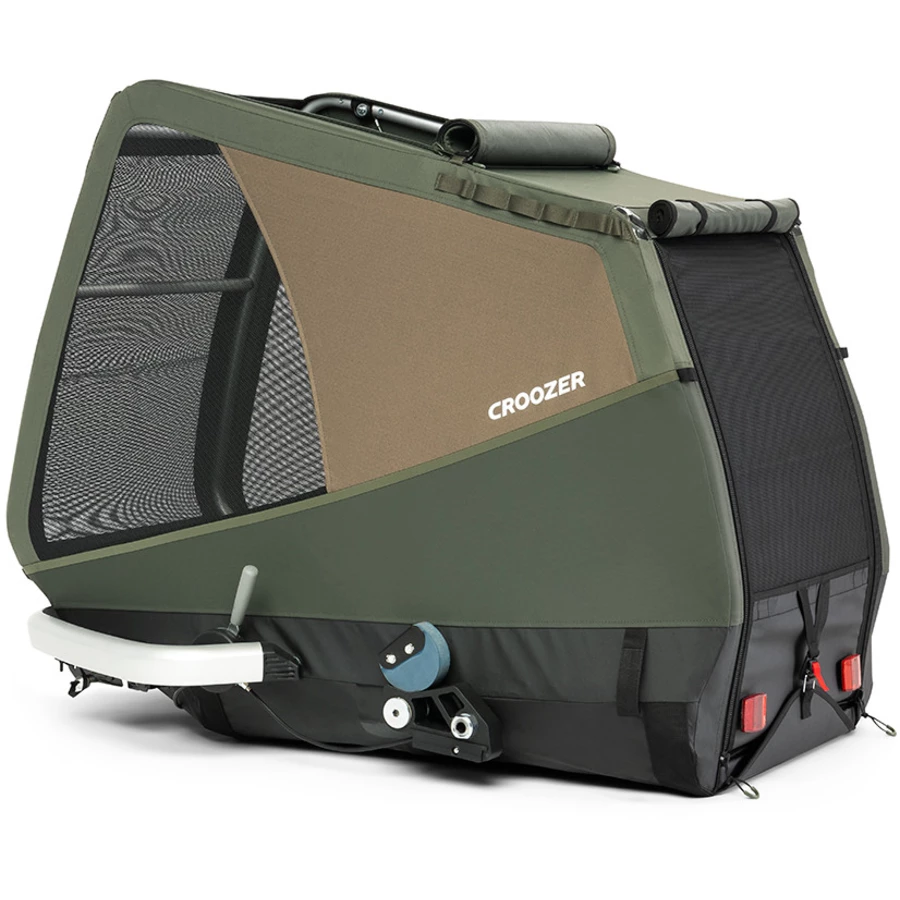 CROOZER Hundefahrradanhänger Dog Mikke Moss green