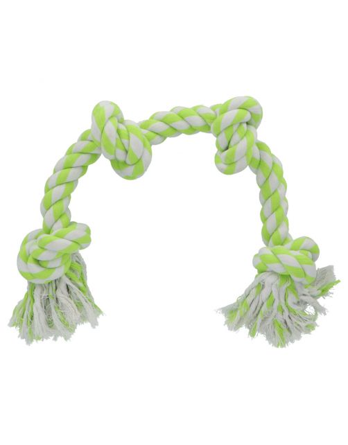 Adori Flostouw Xl Wit&Lime - Hondenspeelgoed