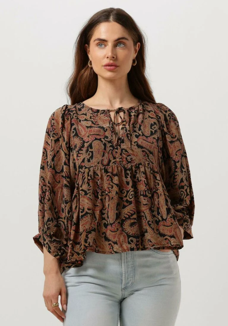 SISSEL EDELBO oranje sissel edelbo blouse angelina silk top