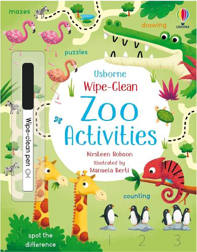 Wipe-Clean Zoo Activities - Wipe-clean Activities (Paperback)