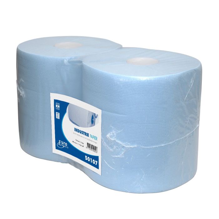Industrierollen Uierpapier P50107 26cm 190 meter cellulose 2 laags 2 rollen (P50107)
