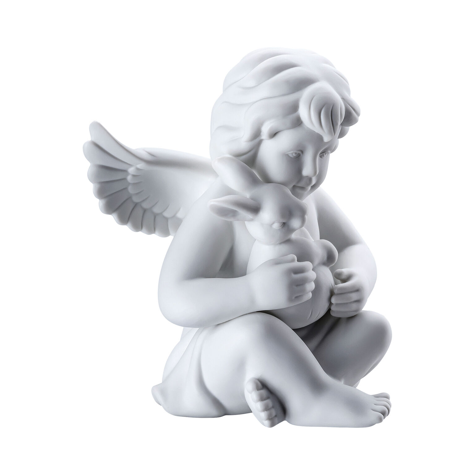Angels Weiss matt Engel mit Hase