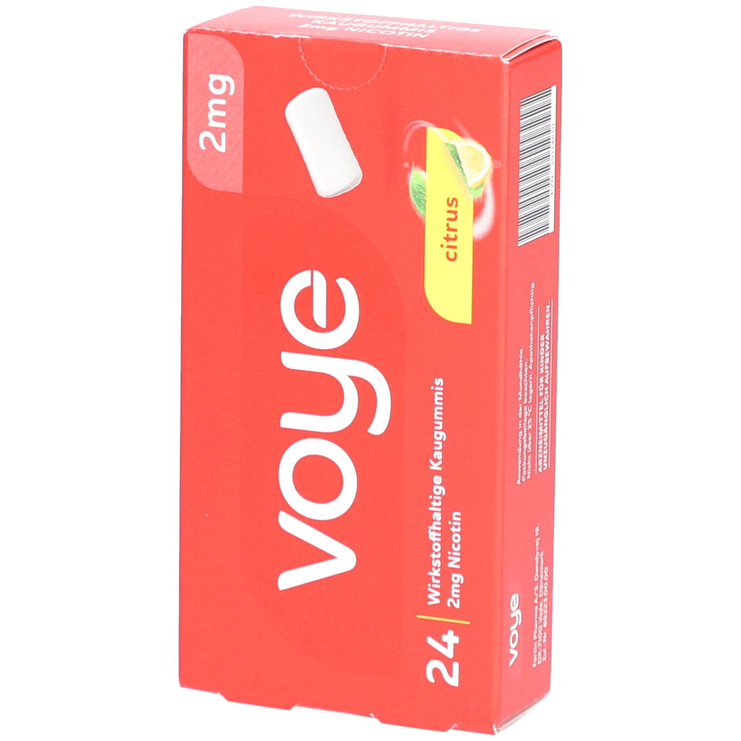 Voye Citrus 2 mg wirkstoffhaltiges Kaugummi