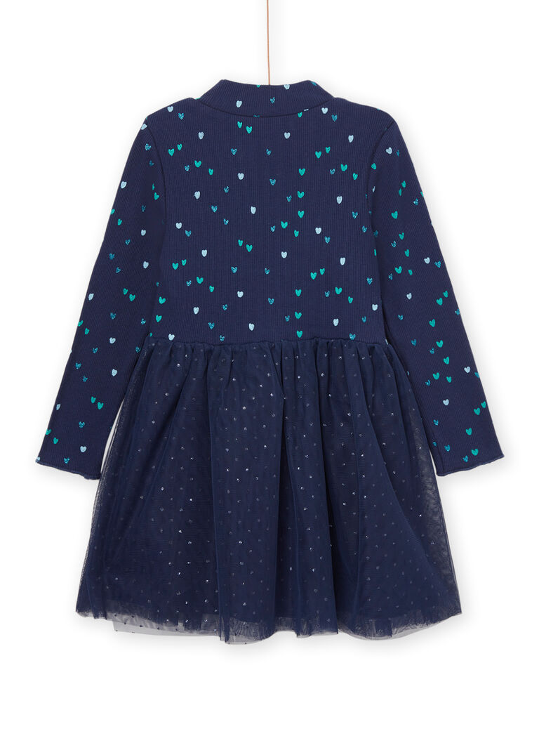 Robe à manches longues en tulle