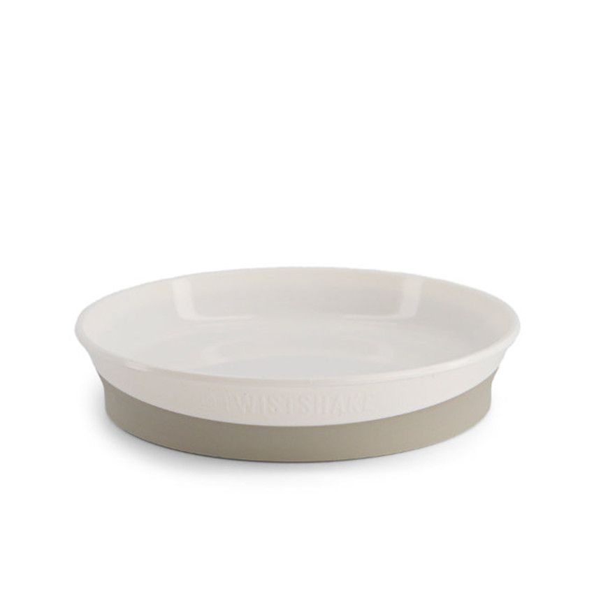 Assiette antidérapante avec compartiments 6 mois + - Blanc - Ecru