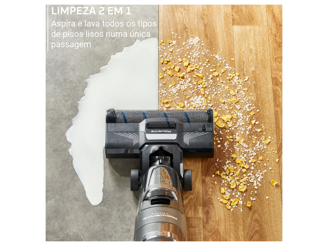 MÁQUINA LIMPEZA ROWENTA GZ5035WO WET&DRY X-CLEAN 4 LAVA E ASPIRA