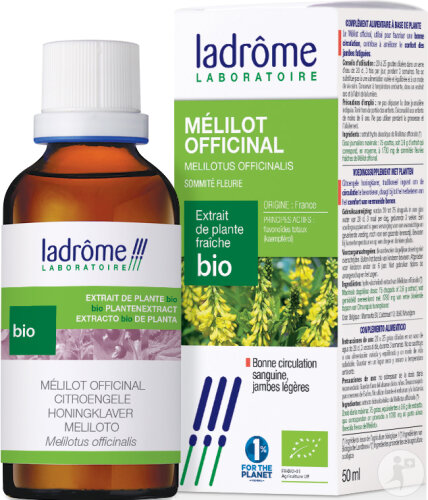Ladrôme Melilotus Officinalis/Melilot Extrait De Plante Bio Flacon 50ml
