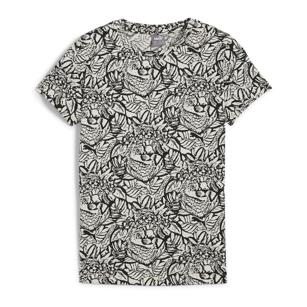 Puma T-shirt Noir/Blanc Fille Puma Tropicat