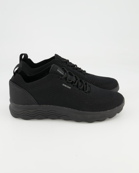 Geox SPHERICA A - KNITTED TEXT. Sneaker in Schwarz