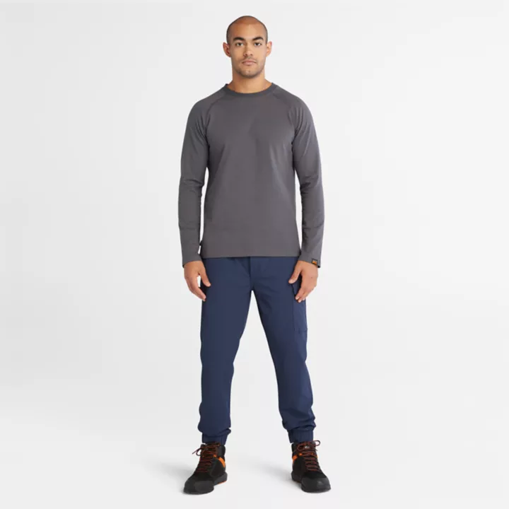T-shirt à manches longues Timberland PRO Core pour homme en gris foncé