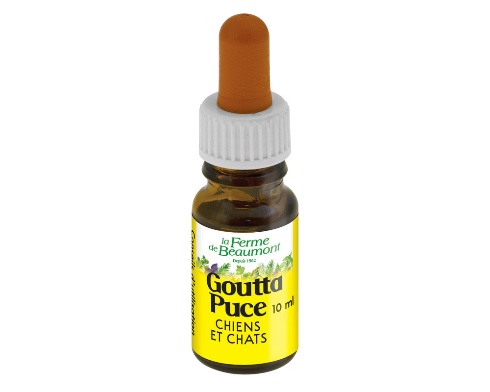 Gouttapuce 10 ml • répulsif naturel contre les puces chiens et chats
