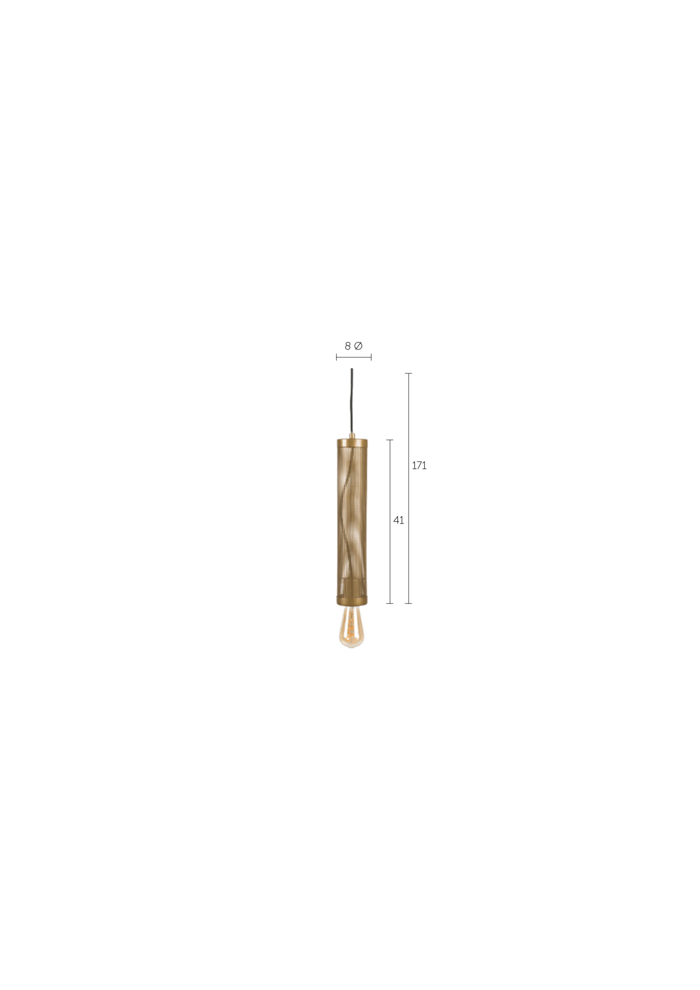 Bold Monkey hanglamp Sweet Mesh M goud