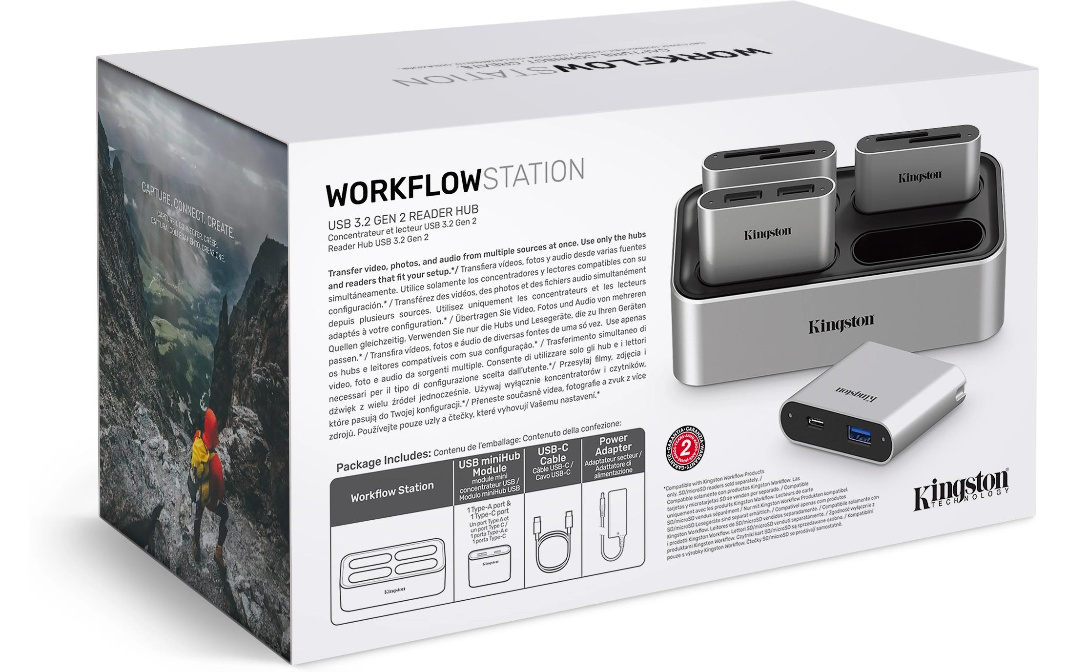Workflow Station Dock und SD KartenleserDockingstation für vier Workflow Lesegeräte inkl. SD-Kartenleser