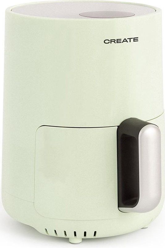 CREATE - Heteluchtfriteuse 1,5L 2 porties met extra knapperig resultaat - 80ºC tot 200ºC - Groen- AIR FRYER