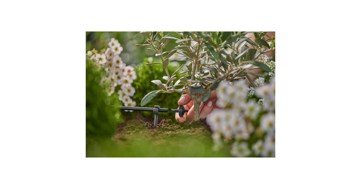 GARDENAEinddruppelaar 2 l/u, drukregulerend druppelaar  (Donkergrijs, 10 stuks)